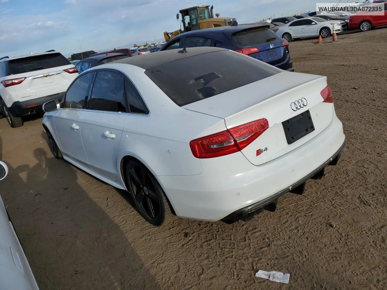 WAUBGAFL3DA072335 2013 Audi S4 Premium Plus