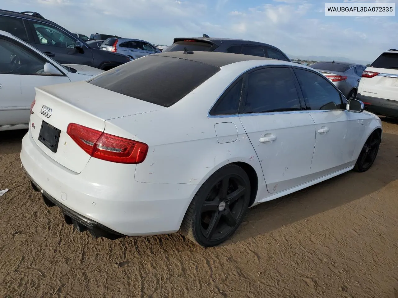 2013 Audi S4 Premium Plus VIN: WAUBGAFL3DA072335 Lot: 73298004