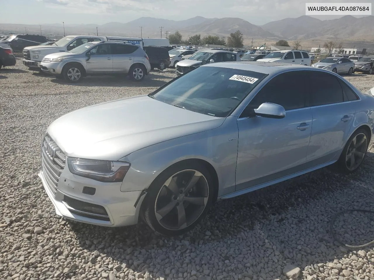 2013 Audi S4 Premium Plus VIN: WAUBGAFL4DA087684 Lot: 74945454