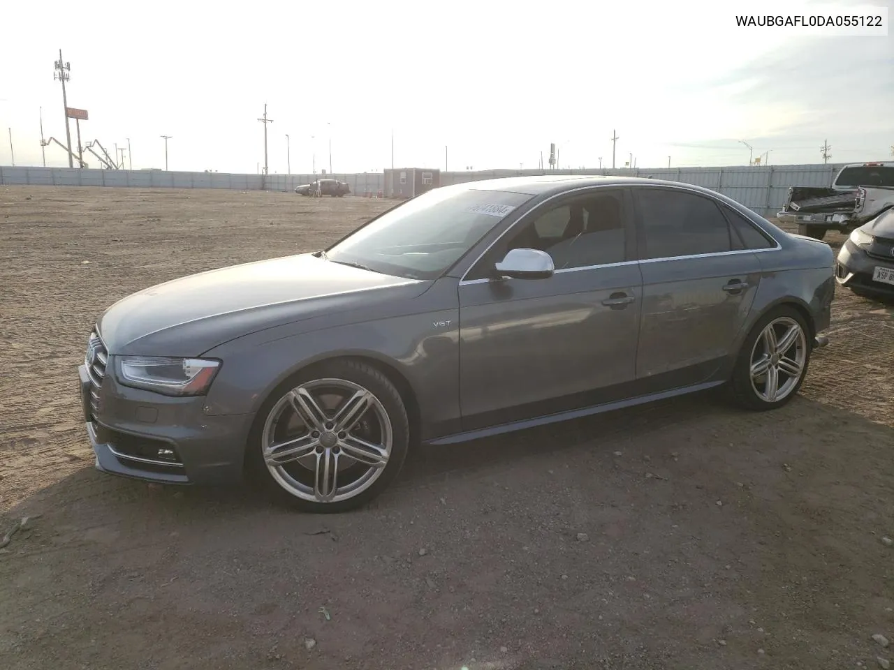 2013 Audi S4 Premium Plus VIN: WAUBGAFL0DA055122 Lot: 76741884