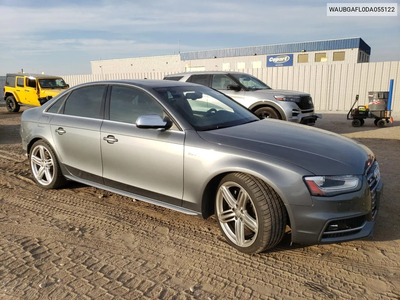 2013 Audi S4 Premium Plus VIN: WAUBGAFL0DA055122 Lot: 76741884