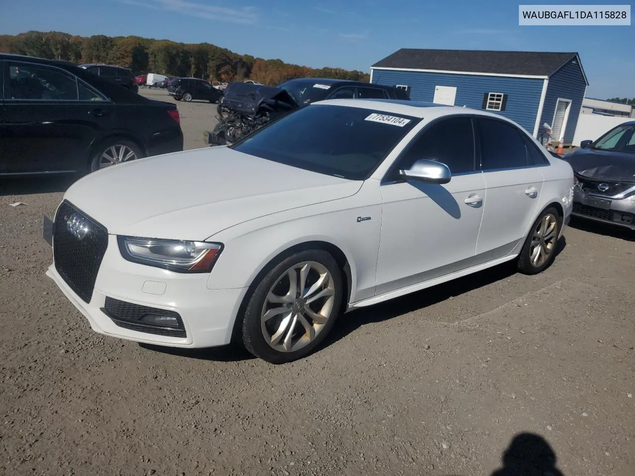 2013 Audi S4 Premium Plus VIN: WAUBGAFL1DA115828 Lot: 77534104