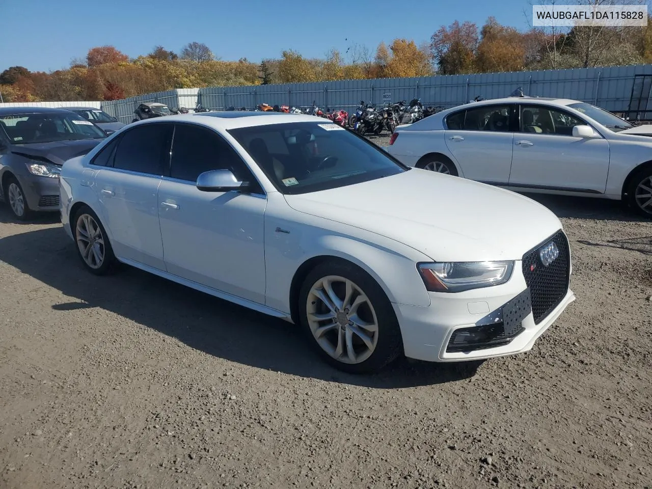 2013 Audi S4 Premium Plus VIN: WAUBGAFL1DA115828 Lot: 77534104