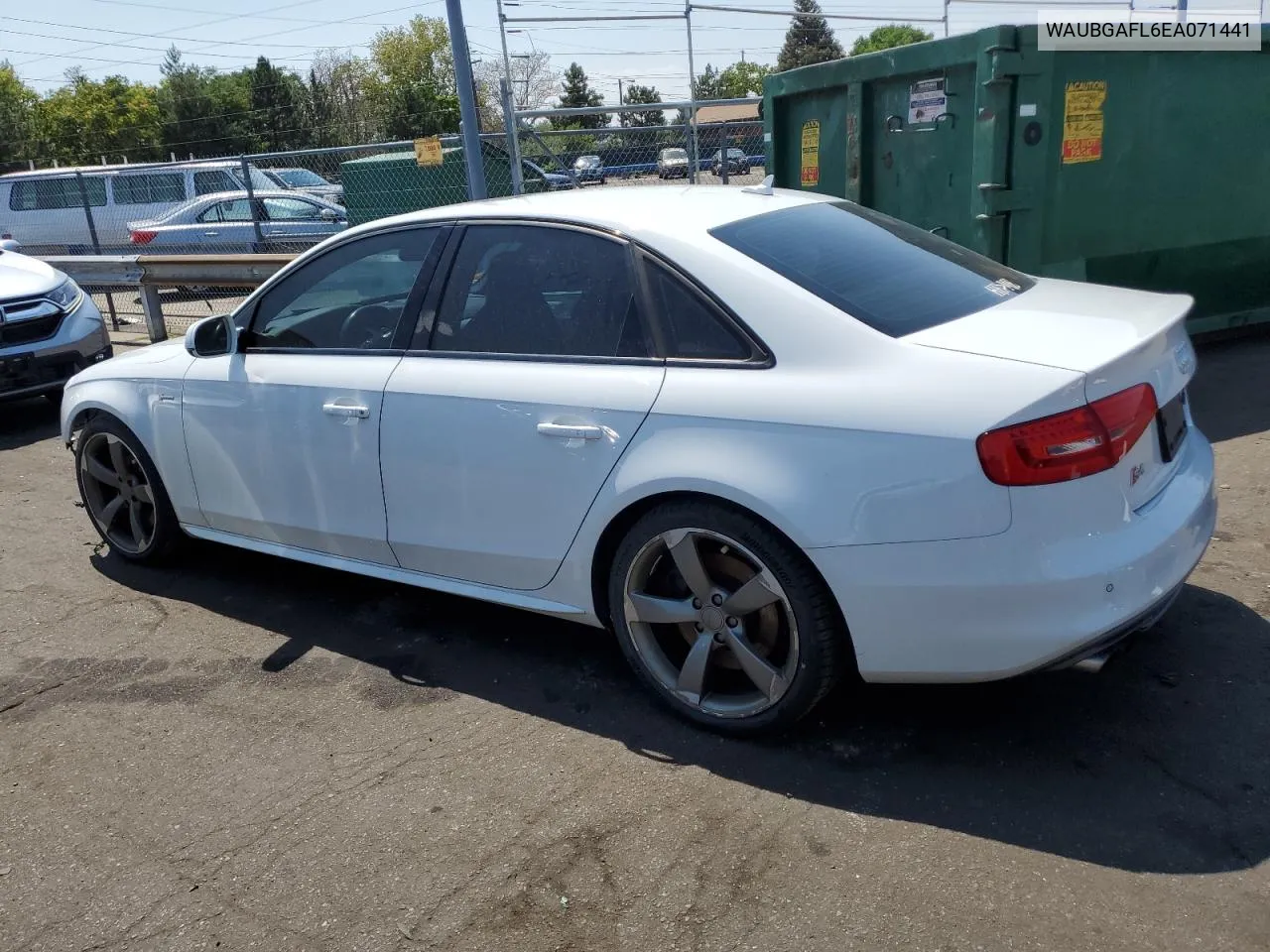 2014 Audi S4 Premium Plus VIN: WAUBGAFL6EA071441 Lot: 65486104