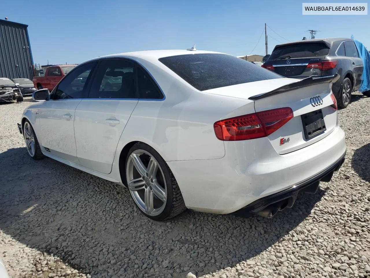 2014 Audi S4 Premium Plus VIN: WAUBGAFL6EA014639 Lot: 72795644