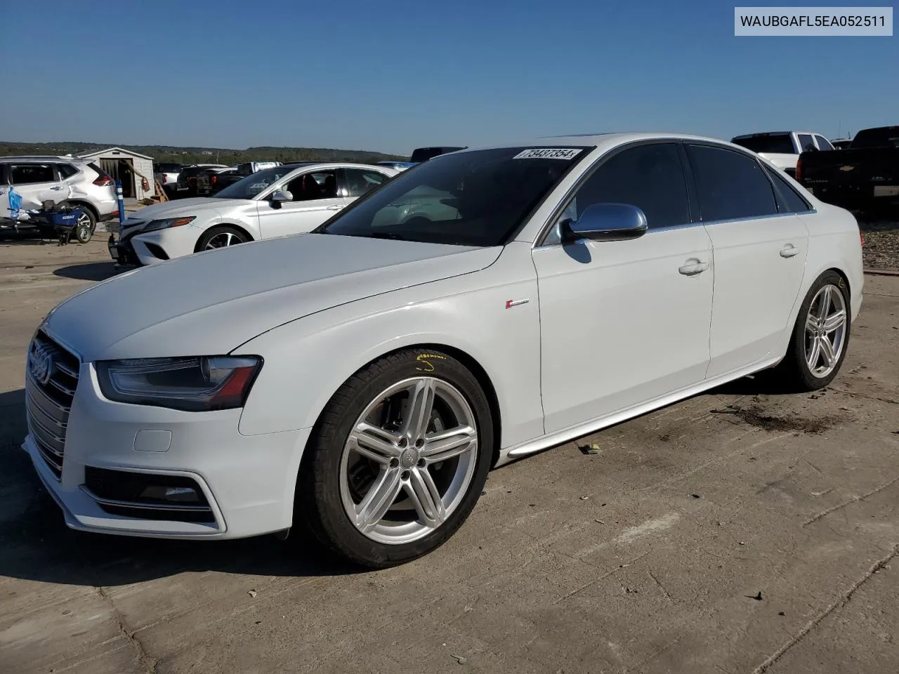 2014 Audi S4 Premium Plus VIN: WAUBGAFL5EA052511 Lot: 73437354