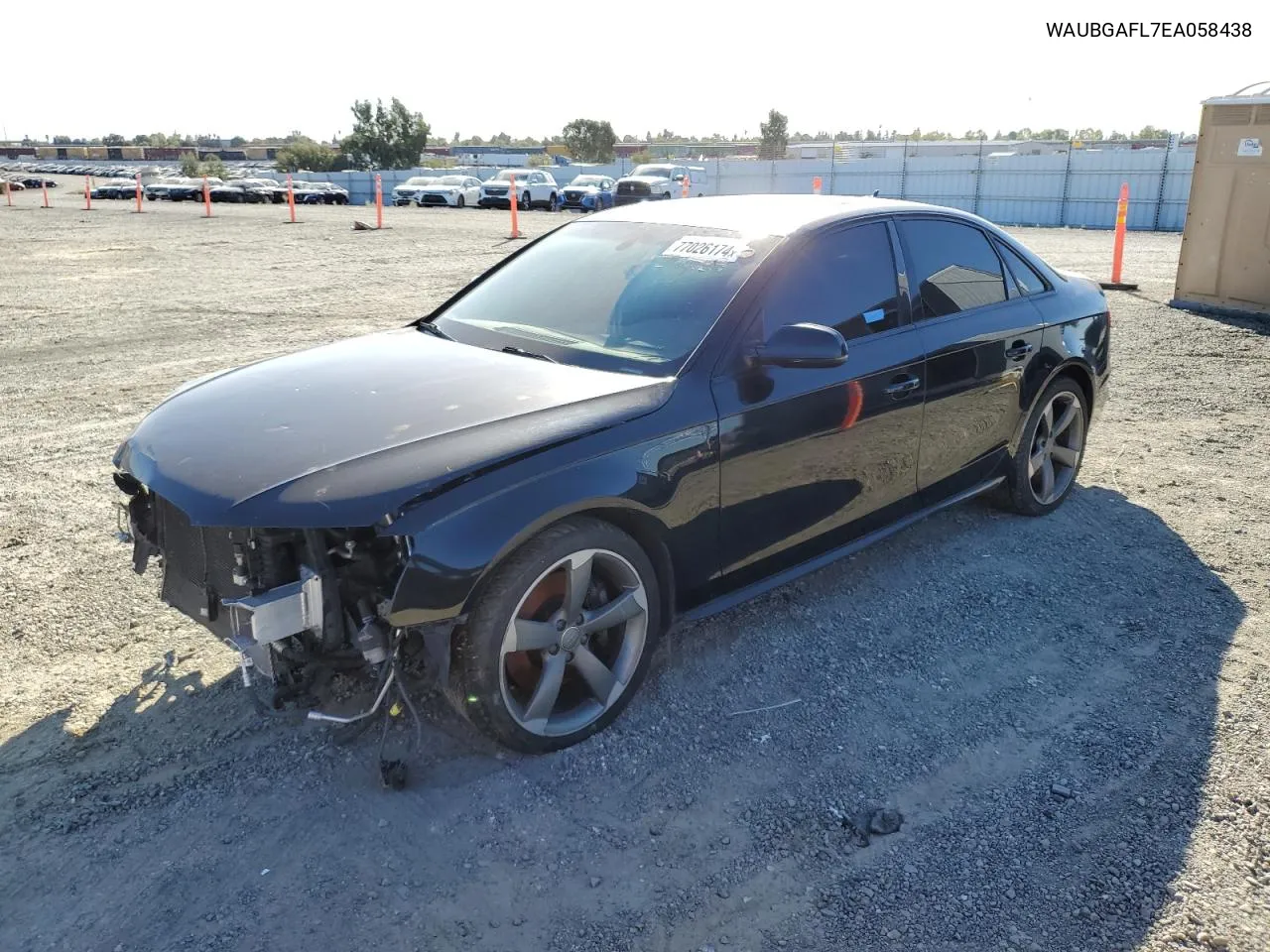 2014 Audi S4 Premium Plus VIN: WAUBGAFL7EA058438 Lot: 77026174