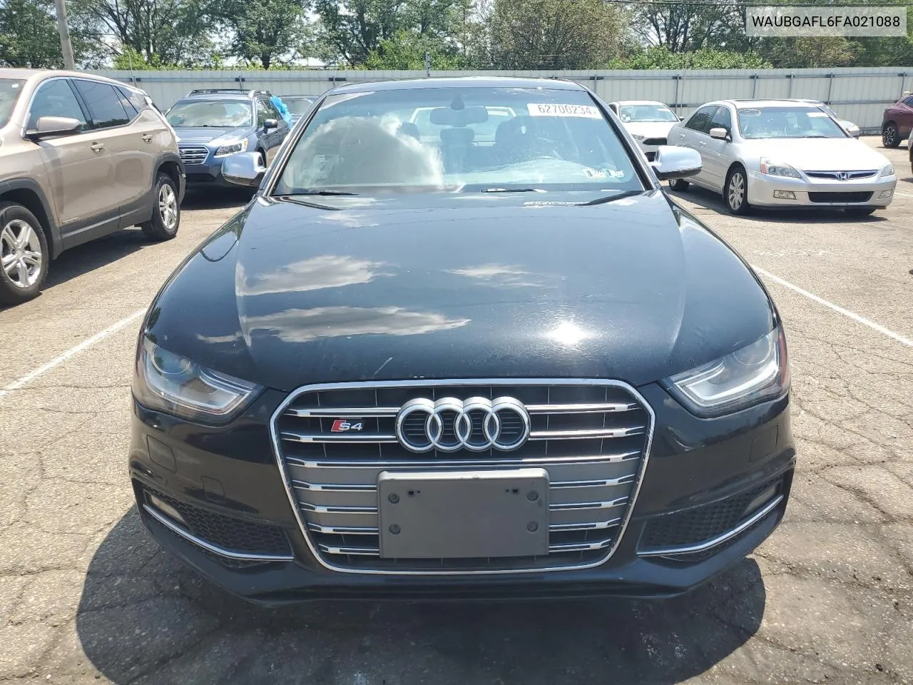 2015 Audi S4 Premium Plus VIN: WAUBGAFL6FA021088 Lot: 62700234