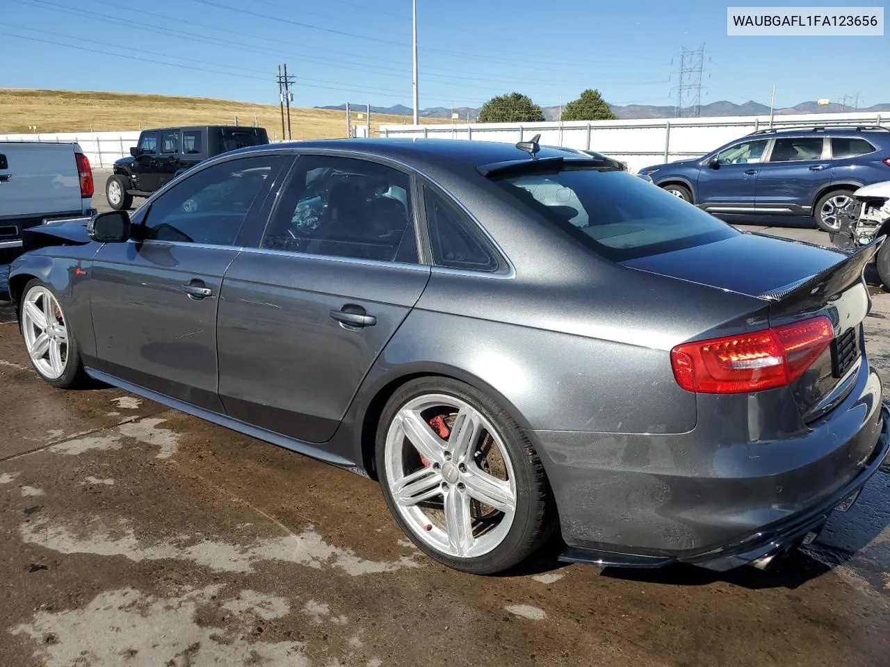 2015 Audi S4 Premium Plus VIN: WAUBGAFL1FA123656 Lot: 72764494