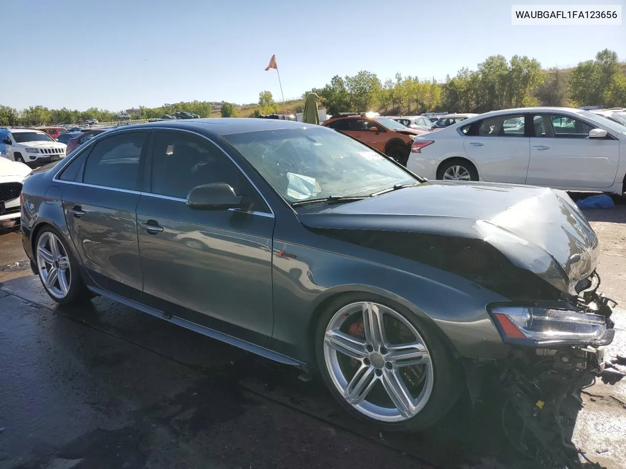 2015 Audi S4 Premium Plus VIN: WAUBGAFL1FA123656 Lot: 72764494