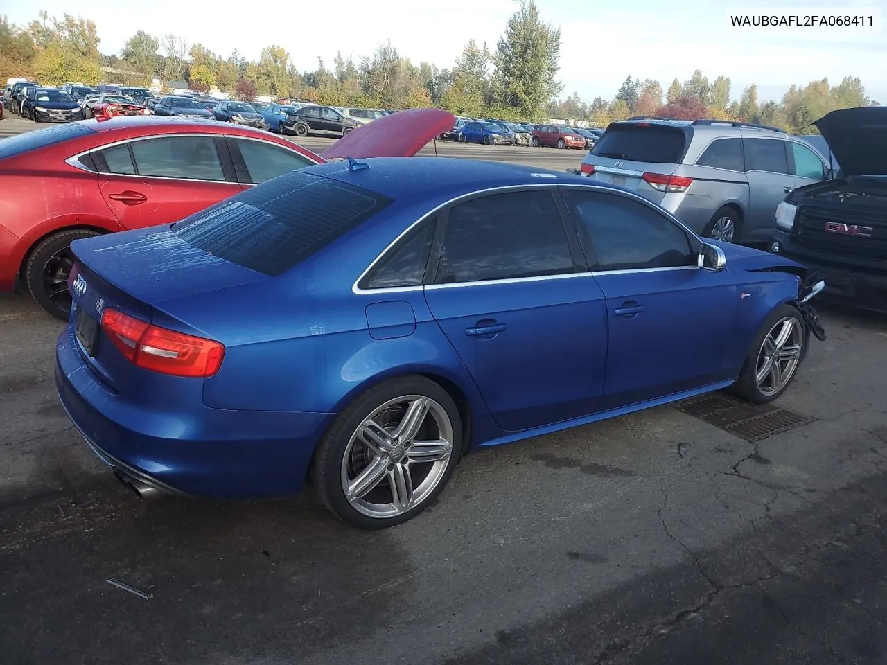 2015 Audi S4 Premium Plus VIN: WAUBGAFL2FA068411 Lot: 76411684