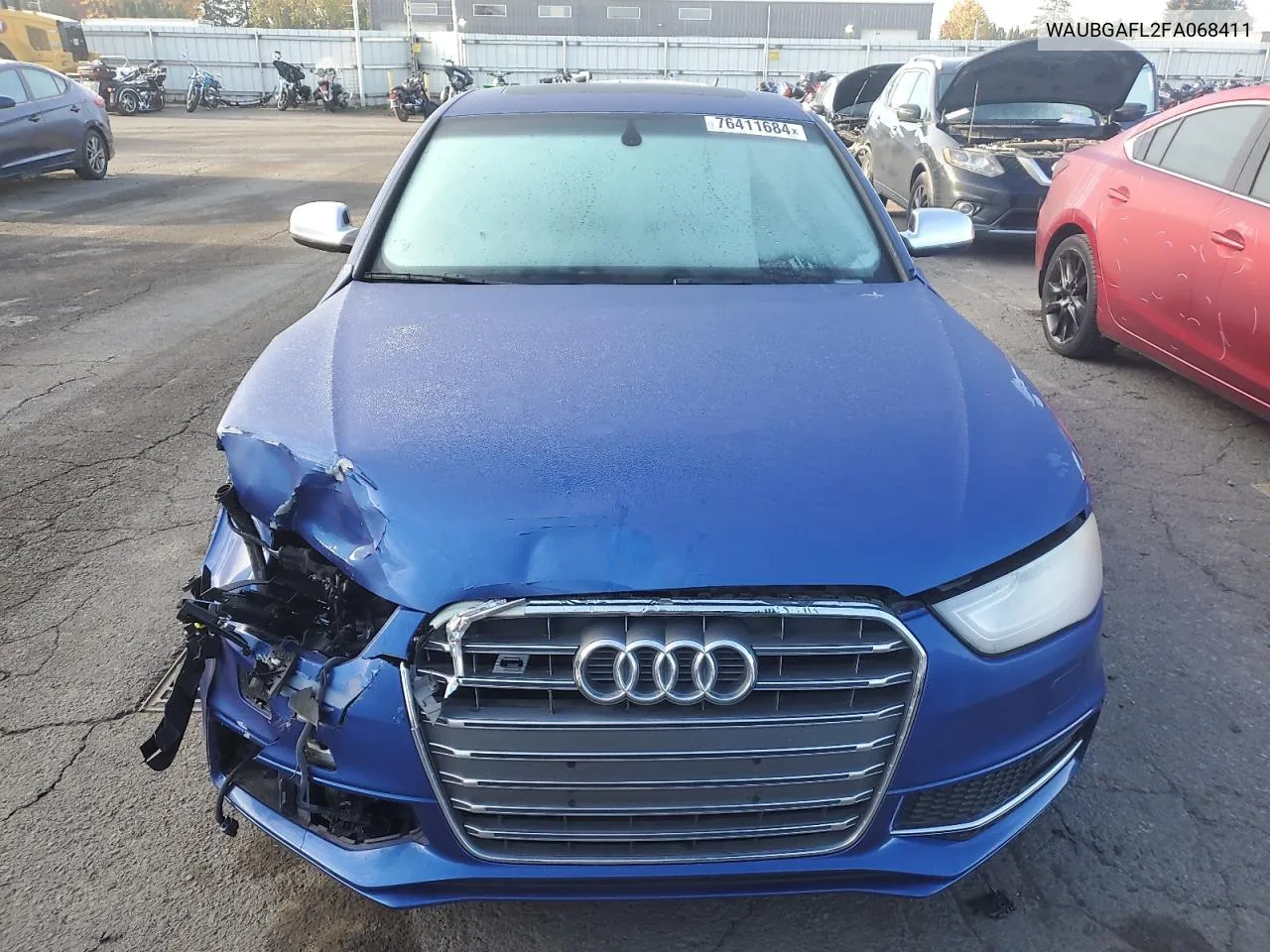 2015 Audi S4 Premium Plus VIN: WAUBGAFL2FA068411 Lot: 76411684