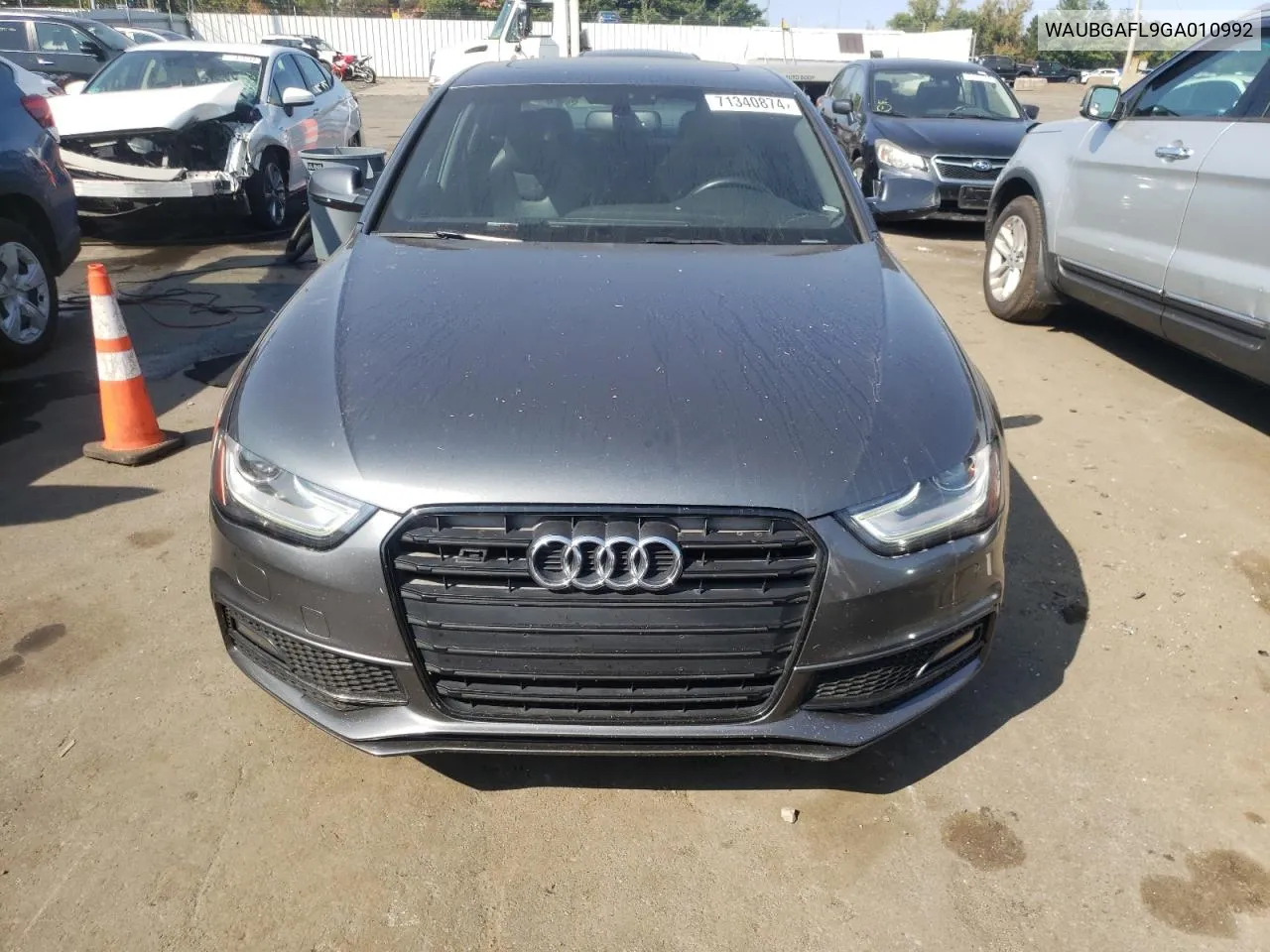 WAUBGAFL9GA010992 2016 Audi S4 Premium Plus