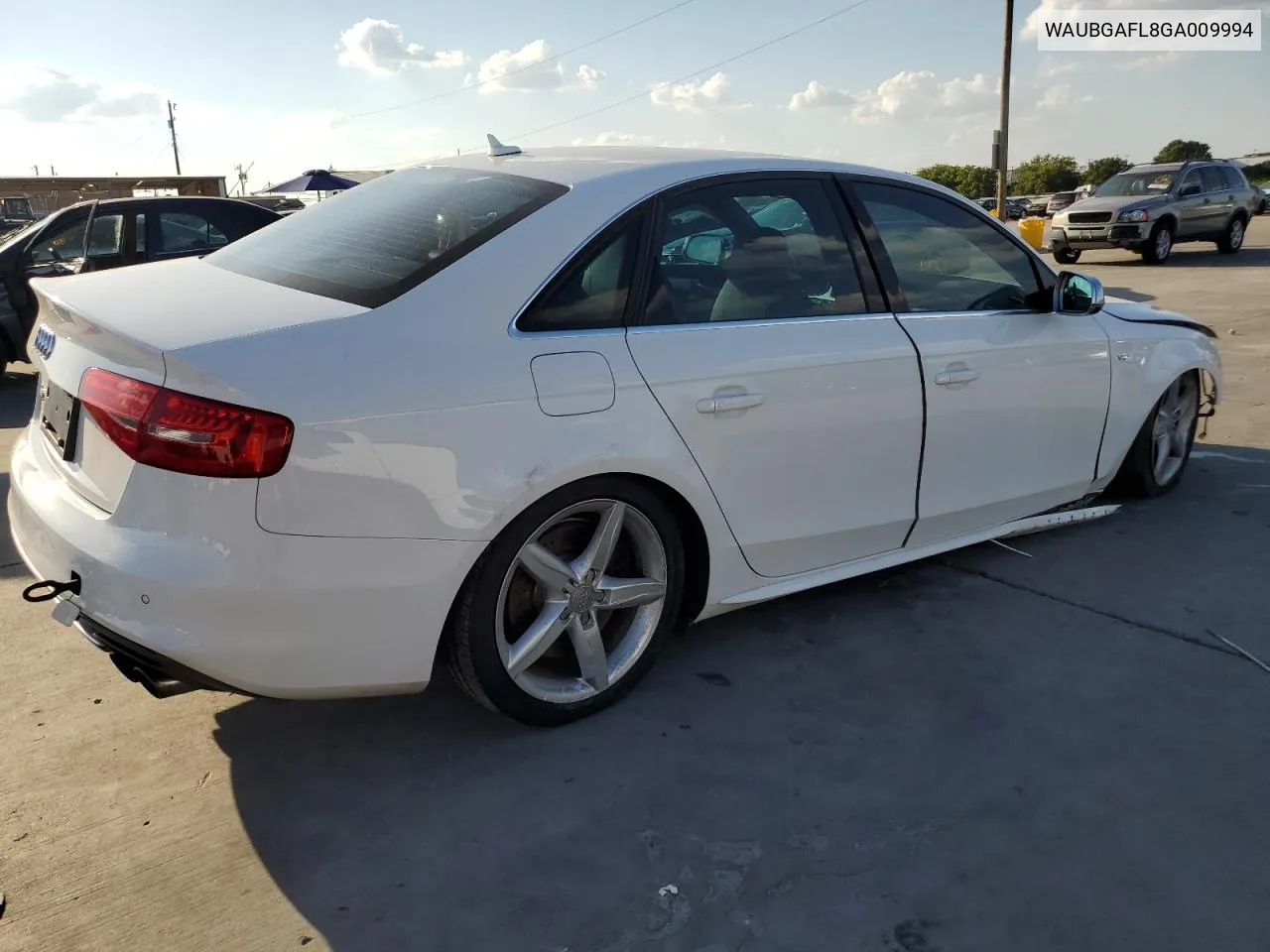 WAUBGAFL8GA009994 2016 Audi S4 Premium Plus