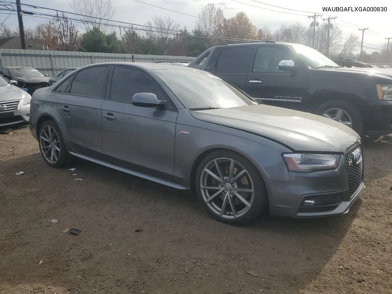 2016 Audi S4 Premium Plus VIN: WAUBGAFLXGA000830 Lot: 78320674