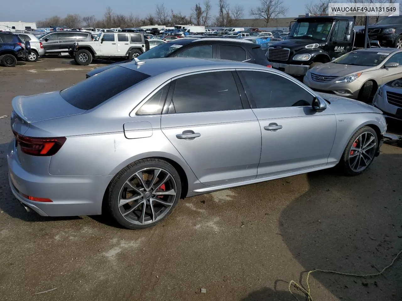 WAUC4AF49JA131549 2018 Audi S4 Prestige