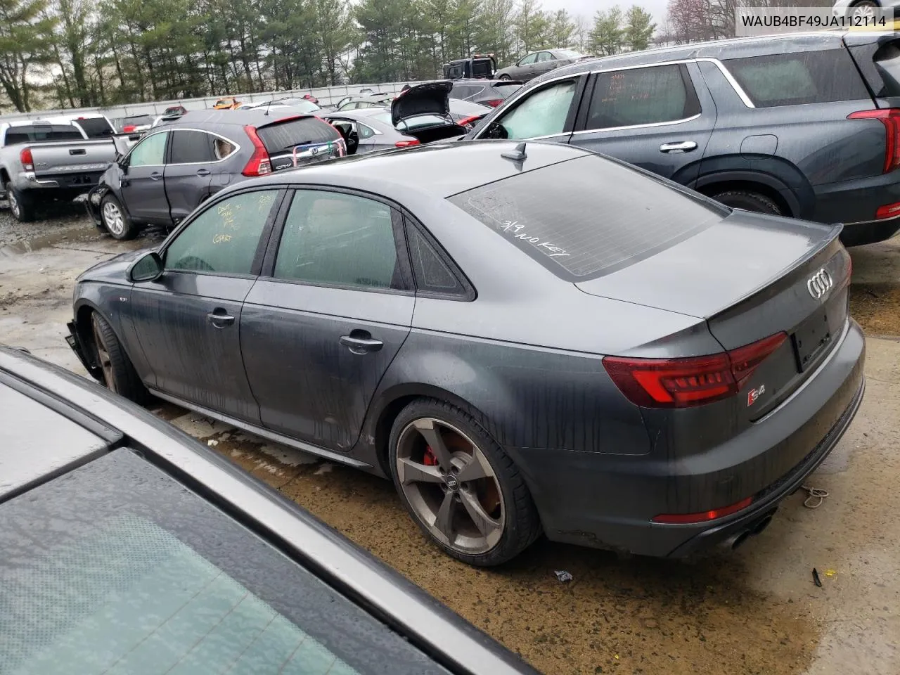 WAUB4BF49JA112114 2018 Audi S4 Premium Plus