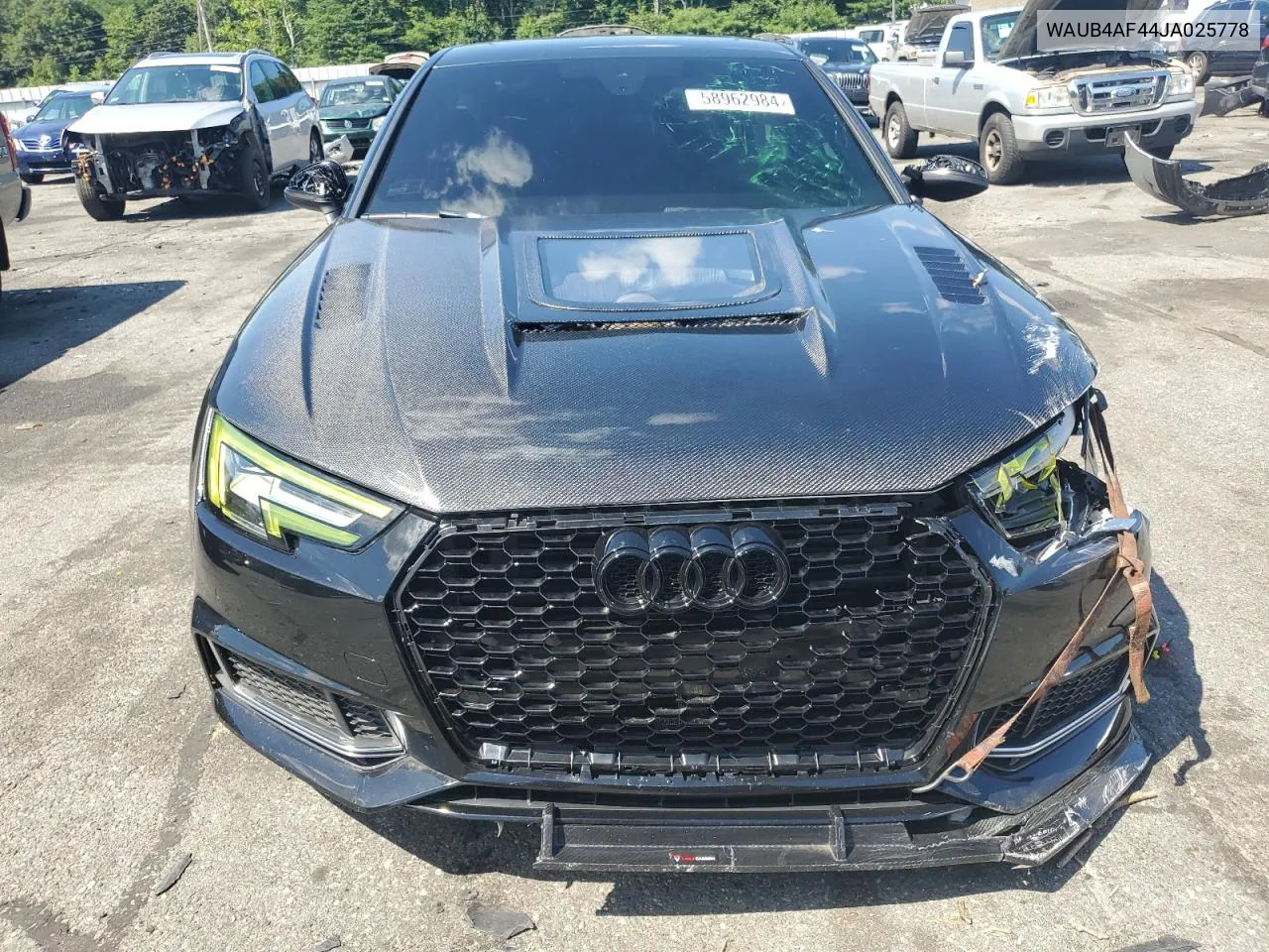 2018 Audi S4 Premium Plus VIN: WAUB4AF44JA025778 Lot: 58962984