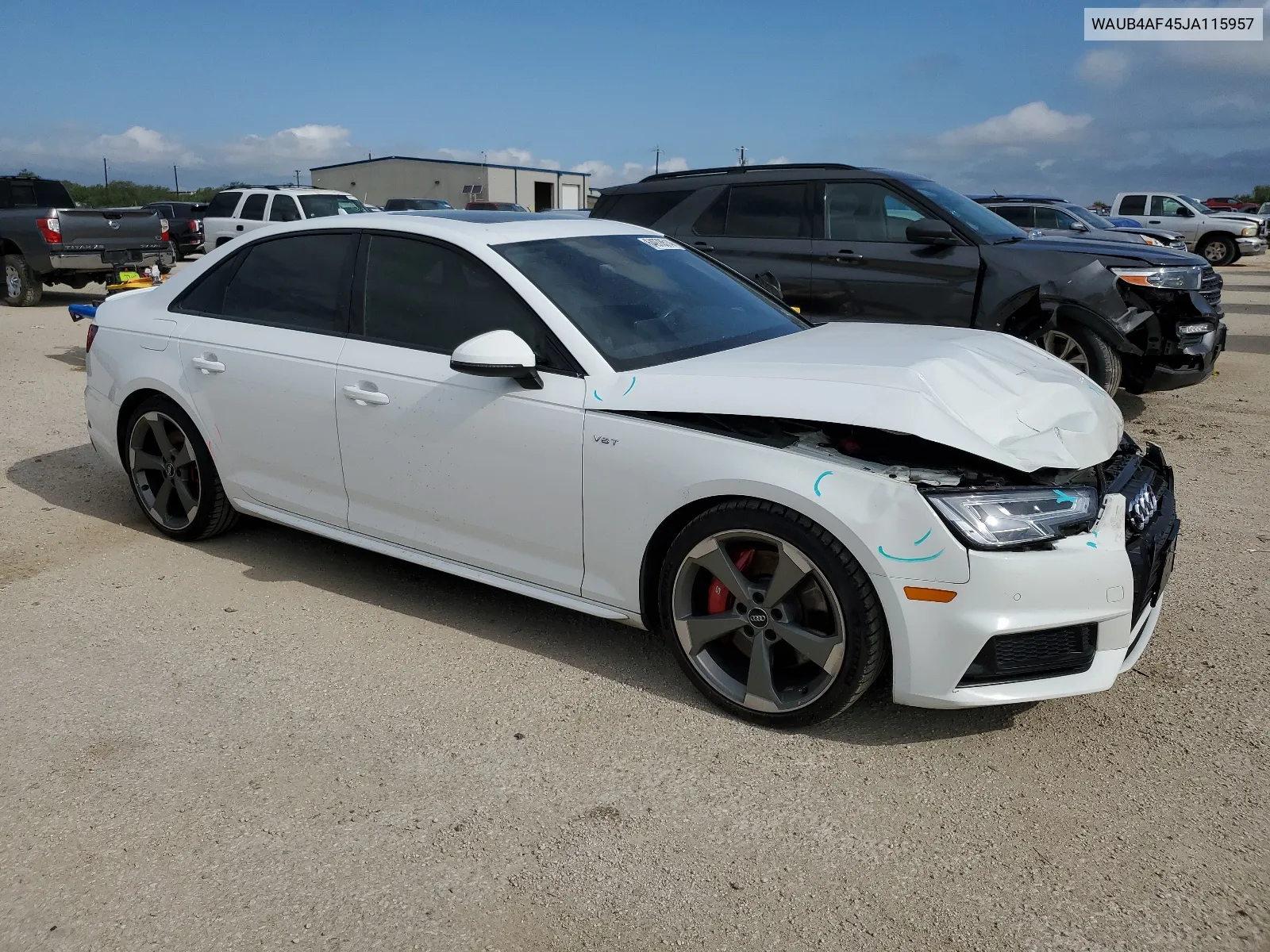 2018 Audi S4 Premium Plus VIN: WAUB4AF45JA115957 Lot: 64978514