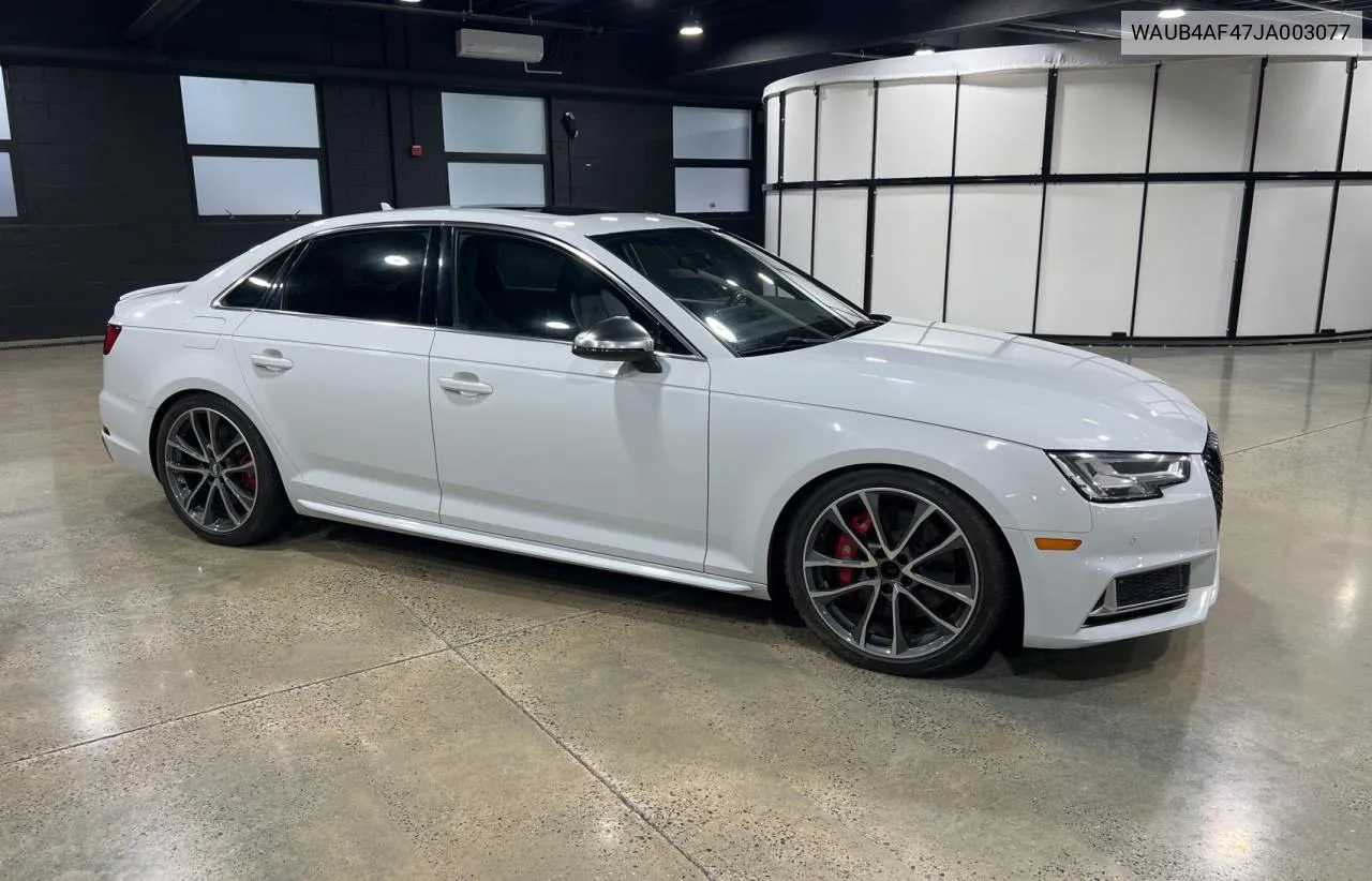 WAUB4AF47JA003077 2018 Audi S4 Premium Plus