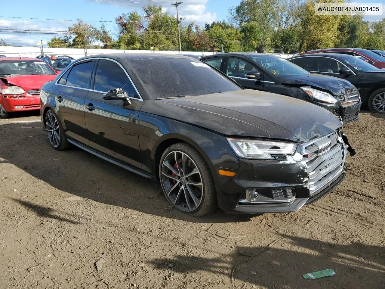 2018 Audi S4 Prestige VIN: WAUC4BF47JA001405 Lot: 74313694