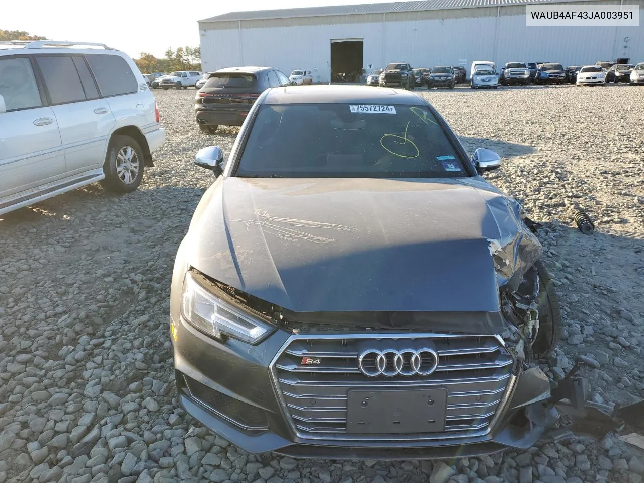 WAUB4AF43JA003951 2018 Audi S4 Premium Plus