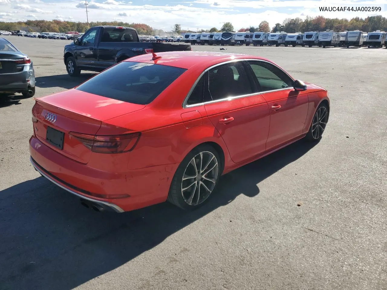 2018 Audi S4 Prestige VIN: WAUC4AF44JA002599 Lot: 76480454