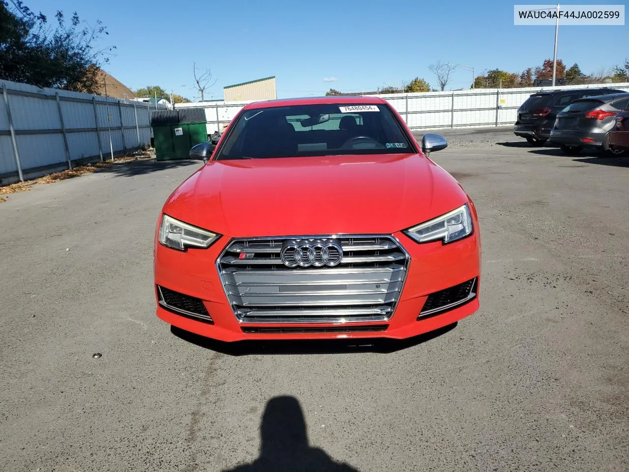 2018 Audi S4 Prestige VIN: WAUC4AF44JA002599 Lot: 76480454