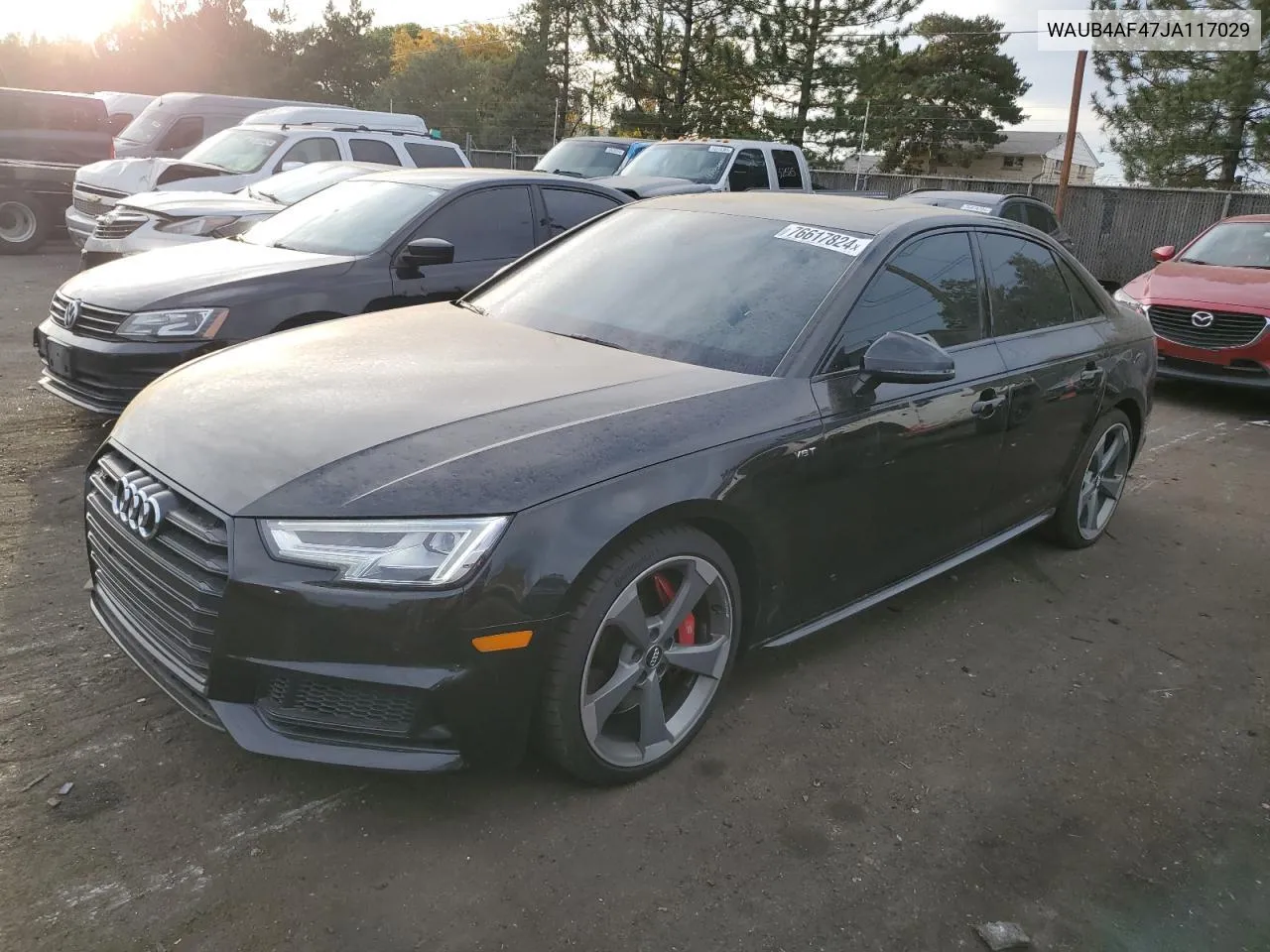 2018 Audi S4 Premium Plus VIN: WAUB4AF47JA117029 Lot: 76617824