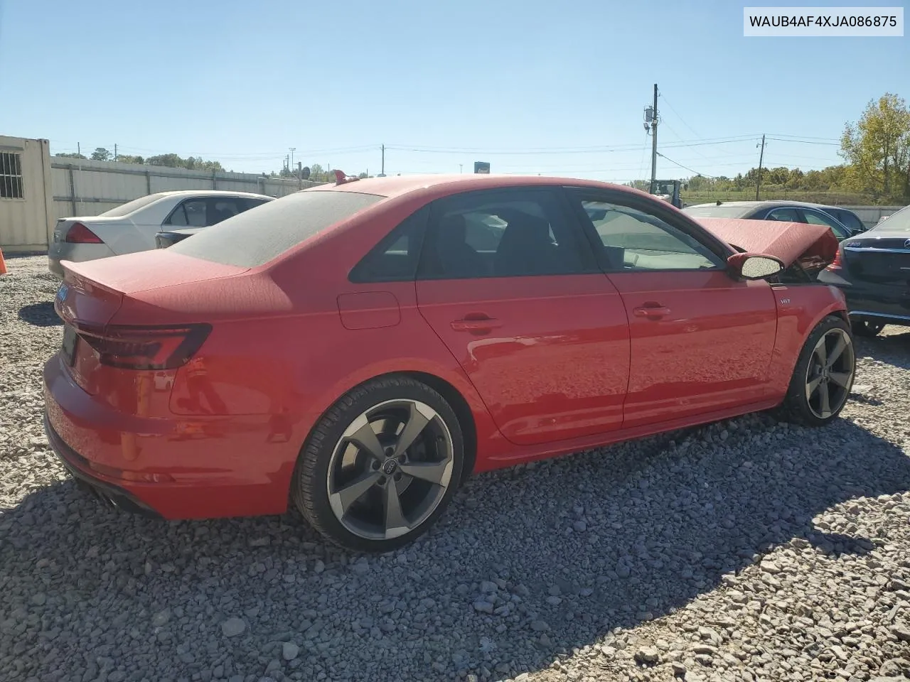 WAUB4AF4XJA086875 2018 Audi S4 Premium Plus