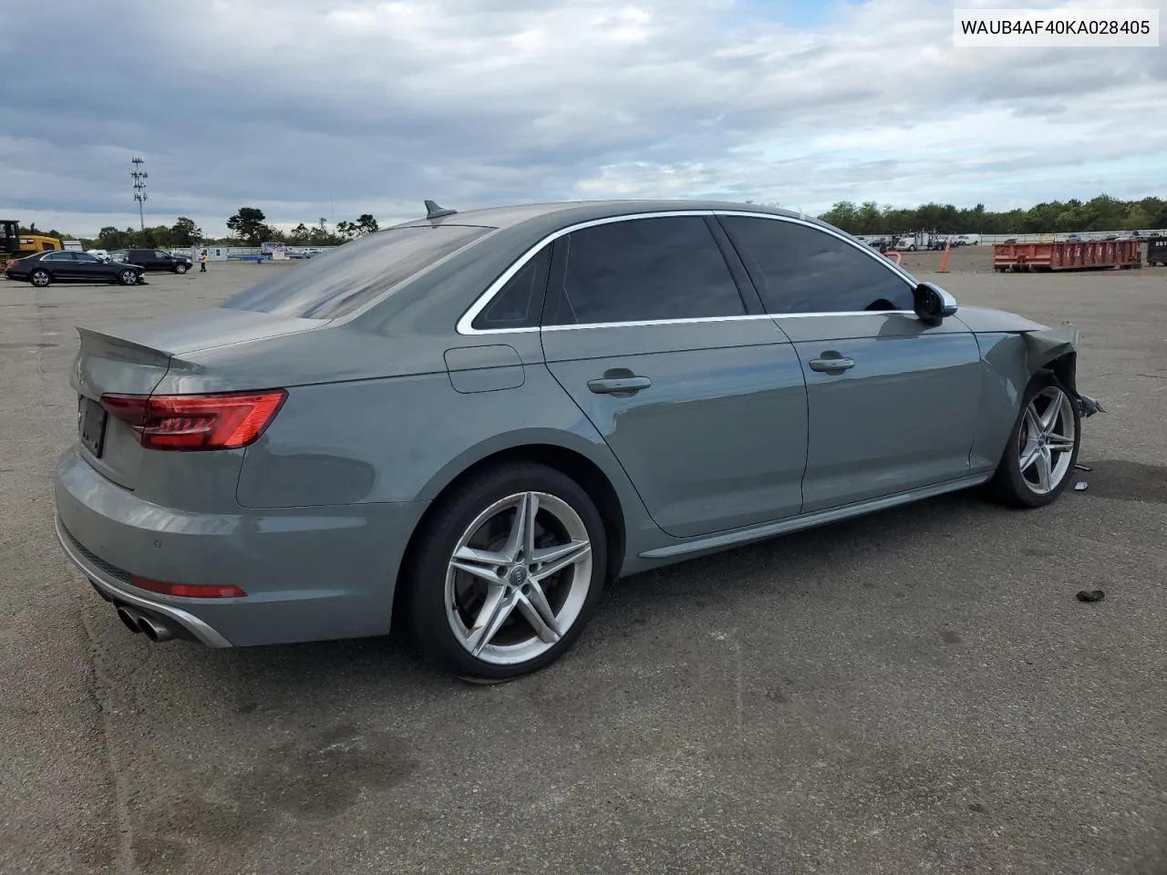 2019 Audi S4 Premium Plus VIN: WAUB4AF40KA028405 Lot: 72173754