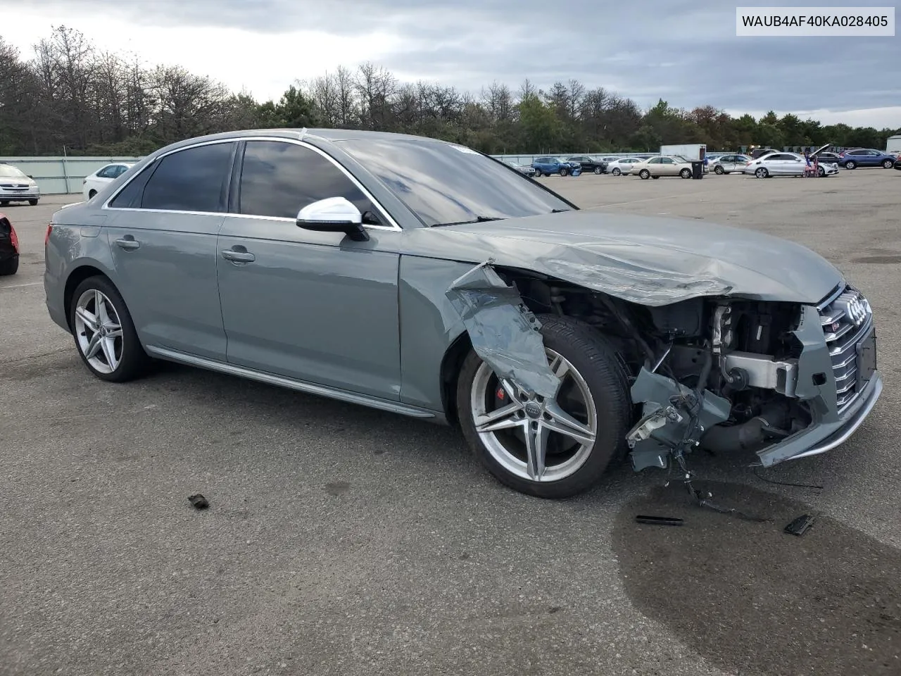 2019 Audi S4 Premium Plus VIN: WAUB4AF40KA028405 Lot: 72173754