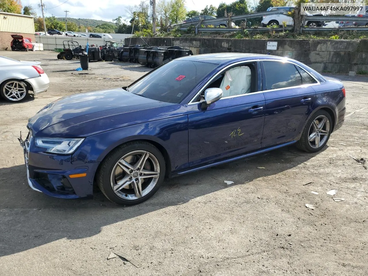 2019 Audi S4 Premium VIN: WAUA4AF46KA097997 Lot: 73131964