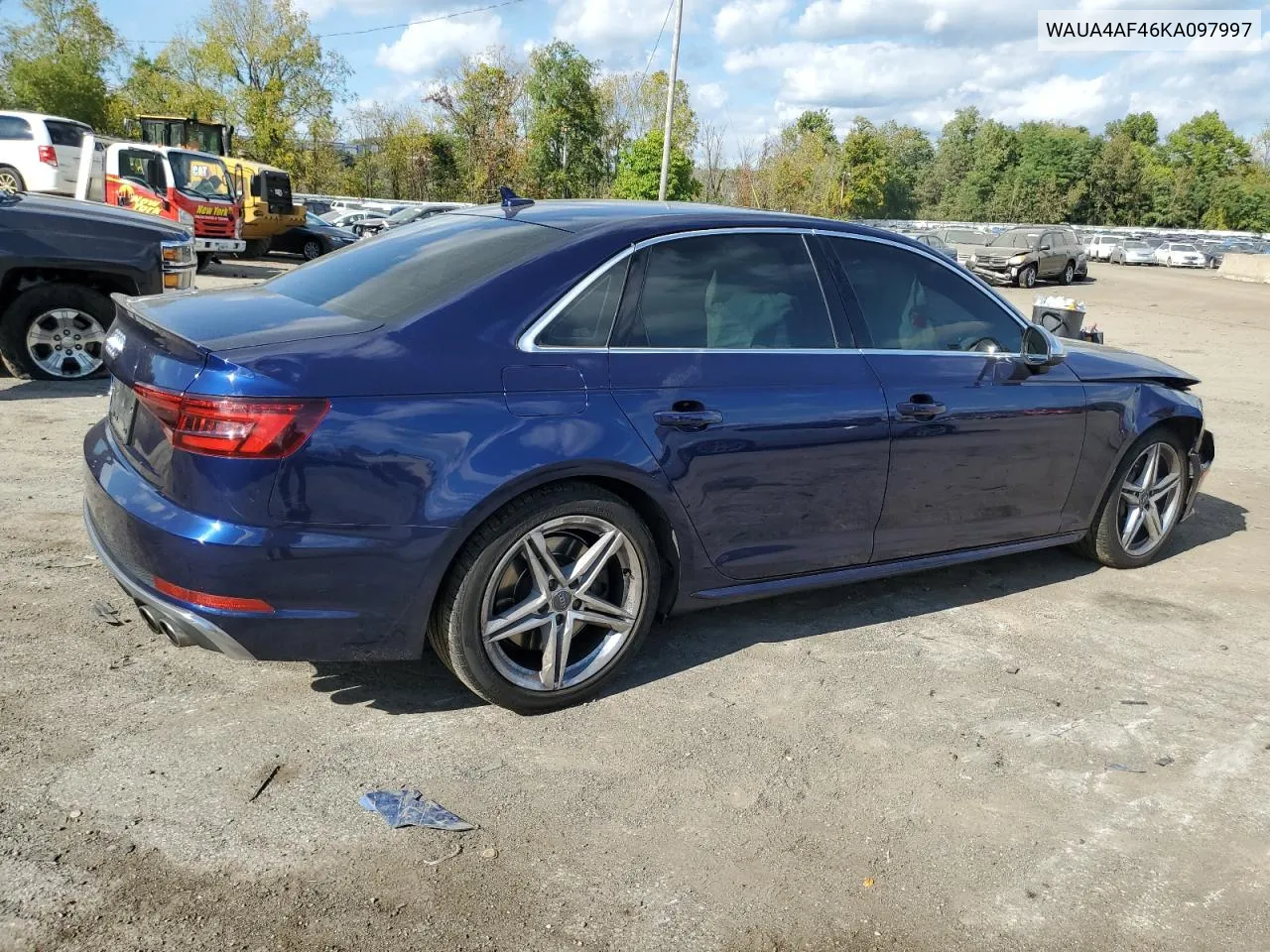 2019 Audi S4 Premium VIN: WAUA4AF46KA097997 Lot: 73131964