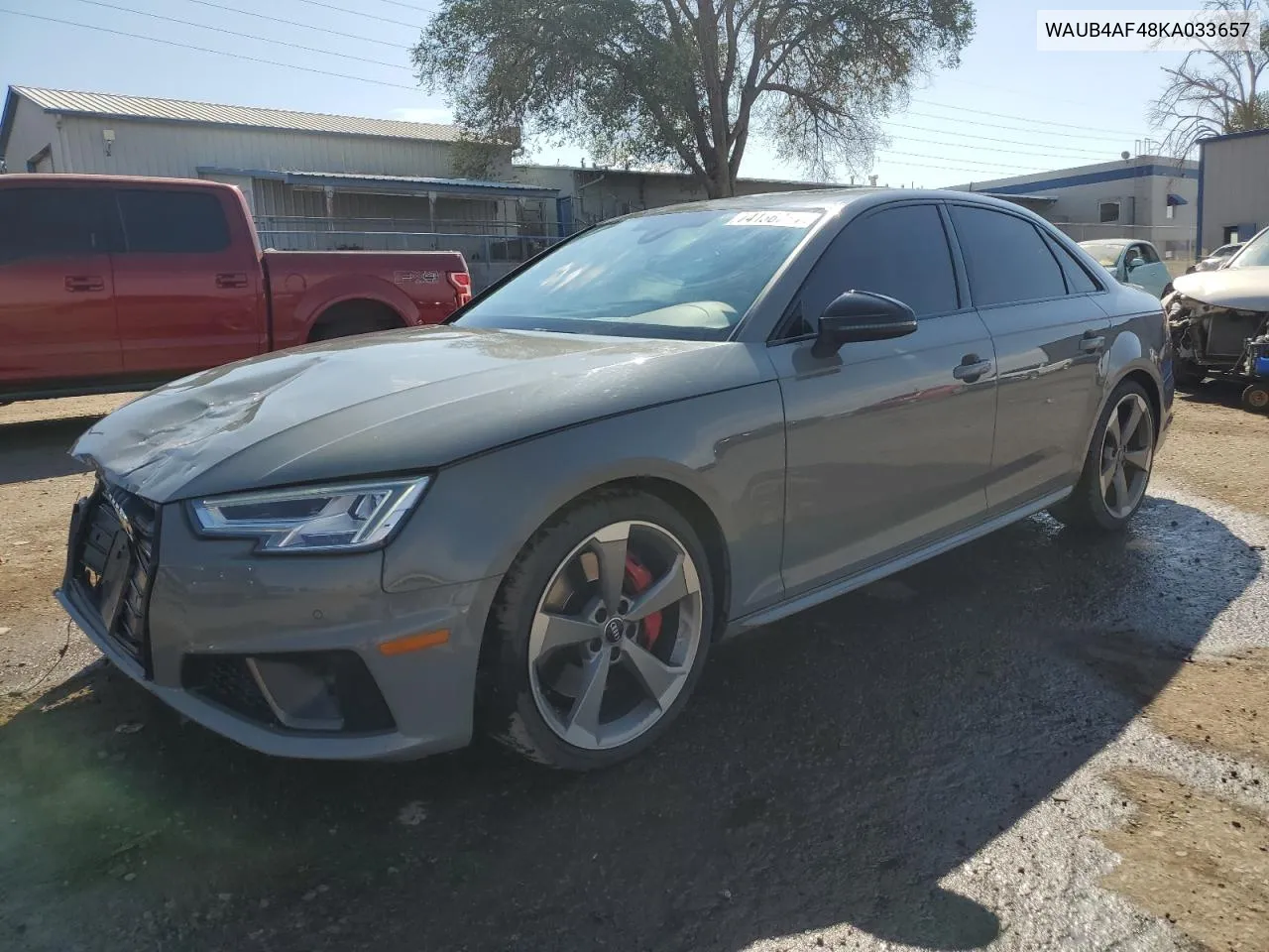 2019 Audi S4 Premium Plus VIN: WAUB4AF48KA033657 Lot: 74136714