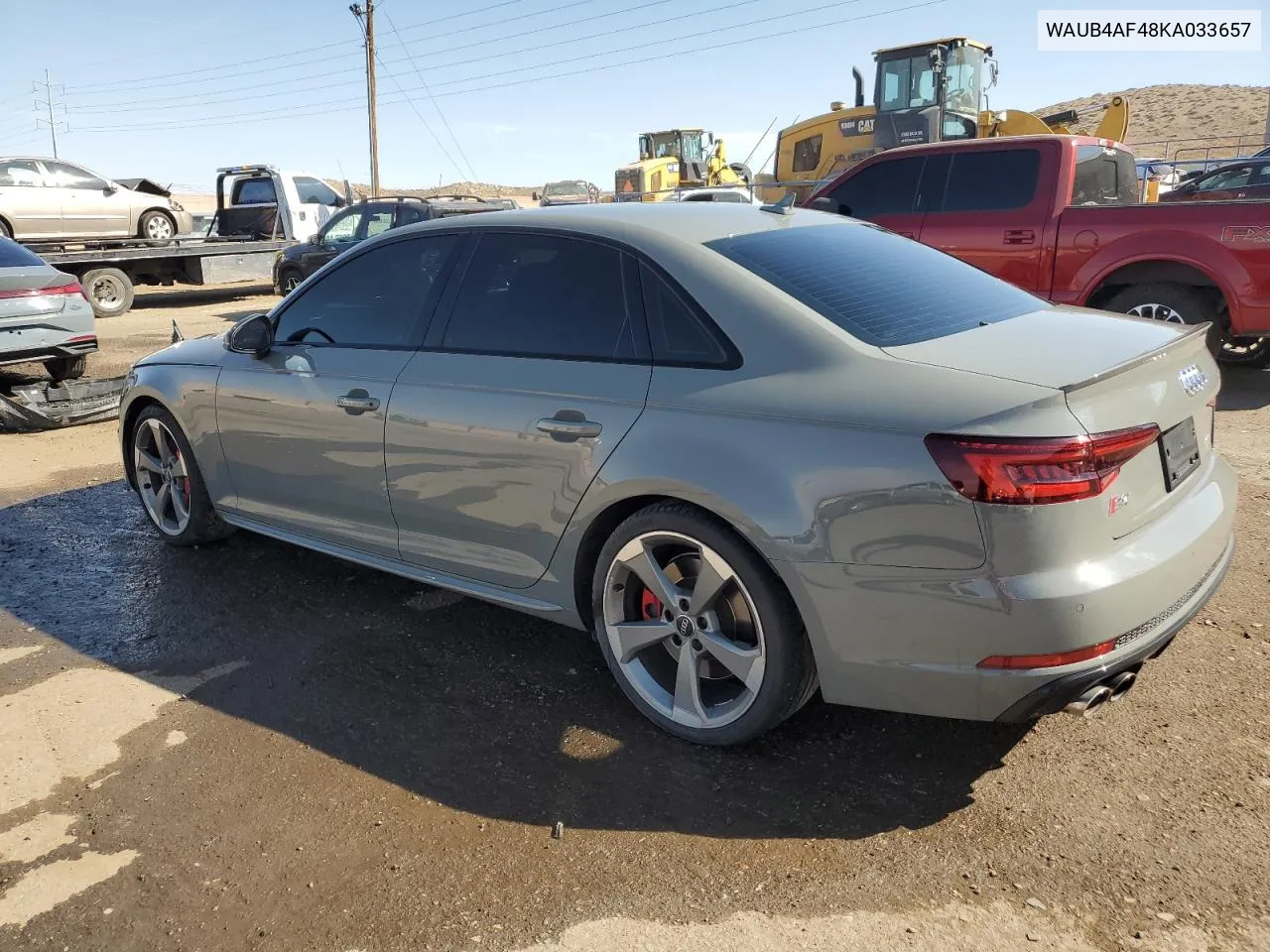 2019 Audi S4 Premium Plus VIN: WAUB4AF48KA033657 Lot: 74136714