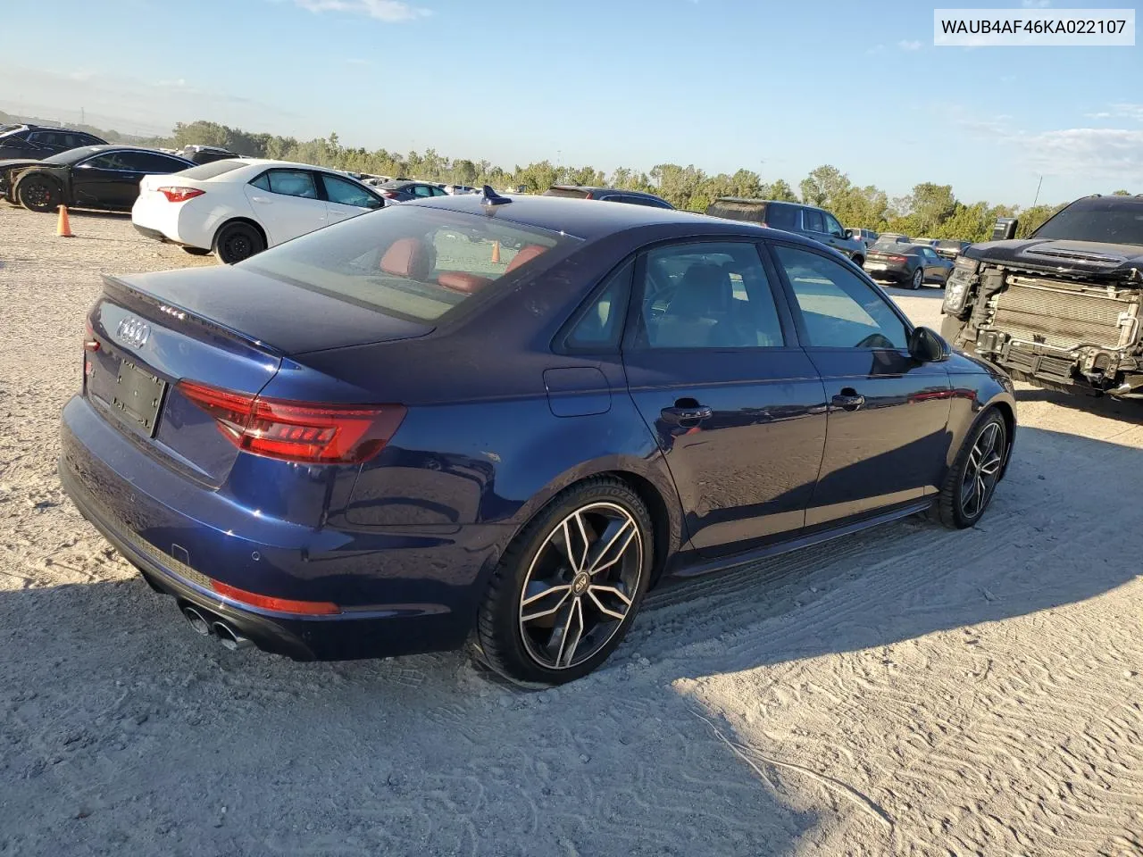 WAUB4AF46KA022107 2019 Audi S4 Premium Plus