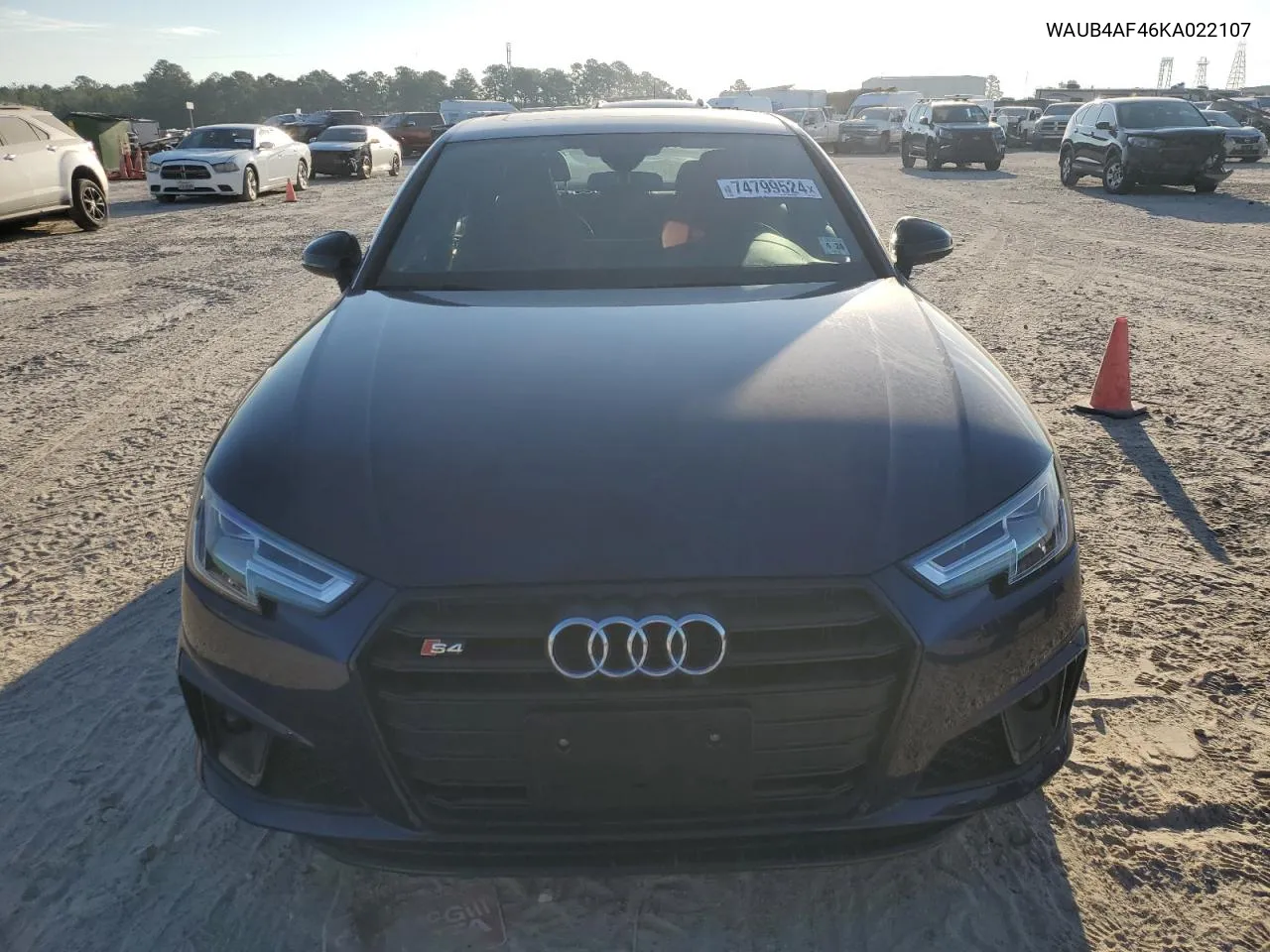 2019 Audi S4 Premium Plus VIN: WAUB4AF46KA022107 Lot: 74799524