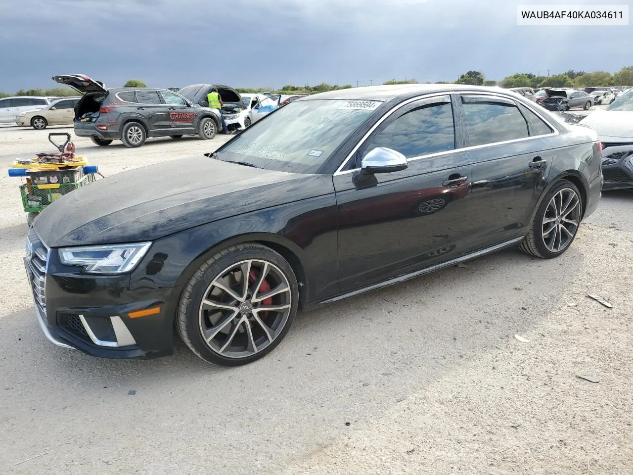 2019 Audi S4 Premium Plus VIN: WAUB4AF40KA034611 Lot: 75869594