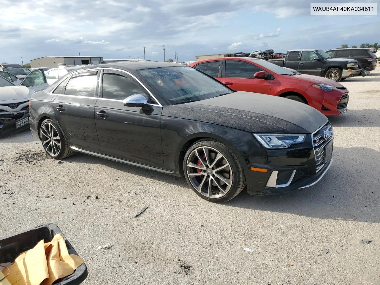 2019 Audi S4 Premium Plus VIN: WAUB4AF40KA034611 Lot: 75869594