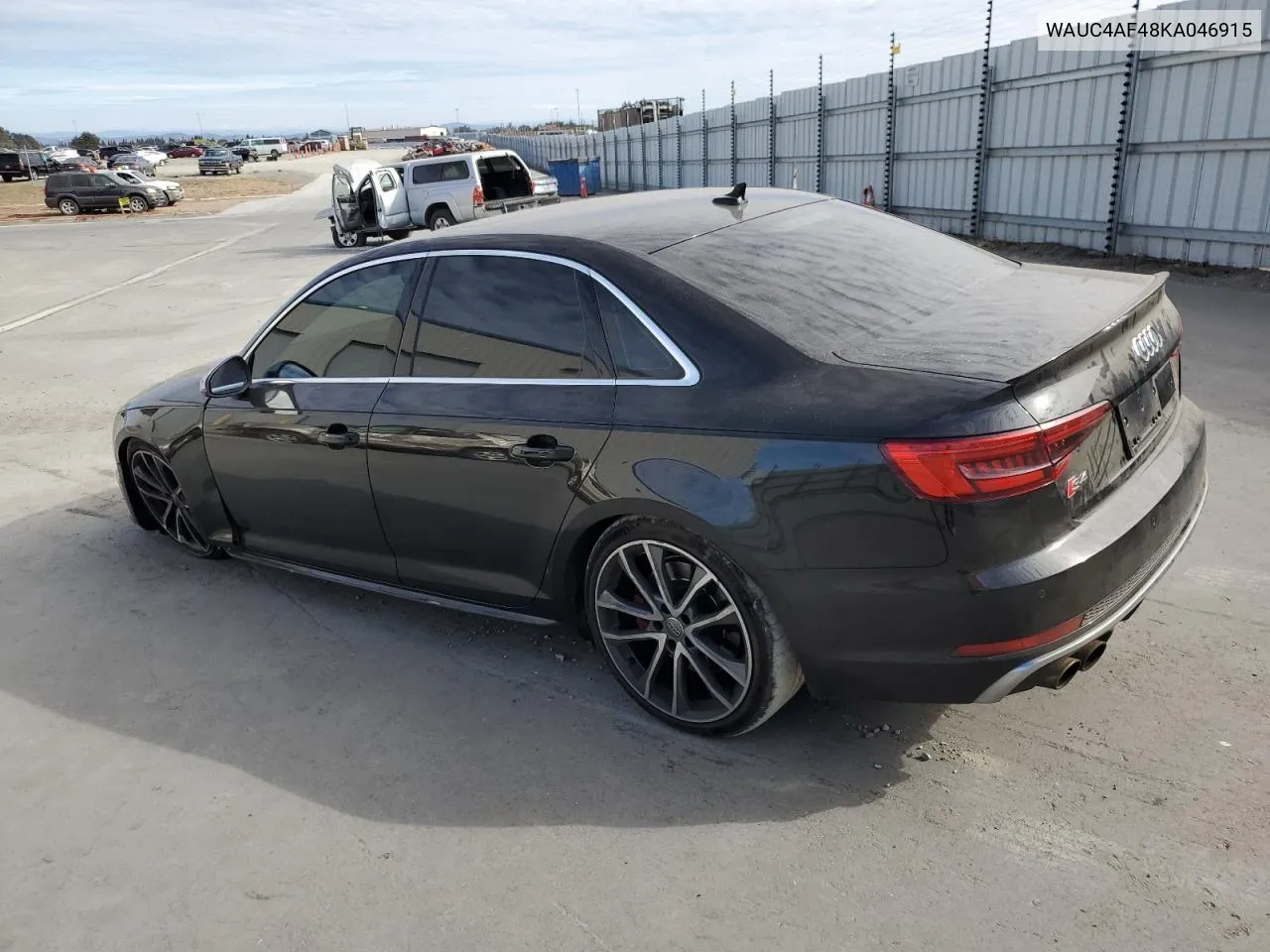 2019 Audi S4 Prestige VIN: WAUC4AF48KA046915 Lot: 78511144