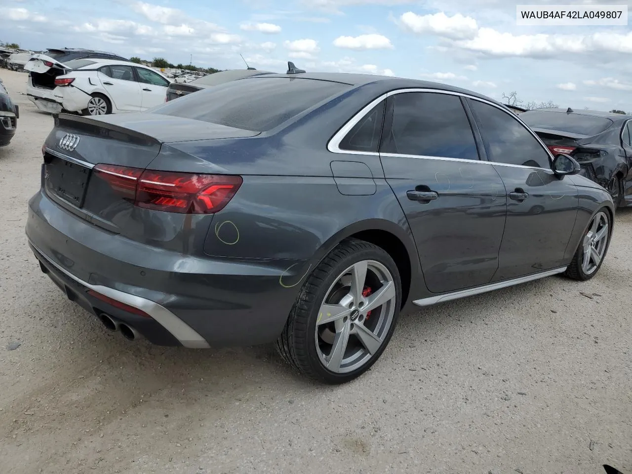 2020 Audi S4 Premium Plus VIN: WAUB4AF42LA049807 Lot: 77463354