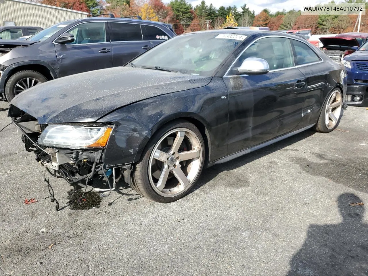 2008 Audi S5 Quattro VIN: WAURV78T48A010792 Lot: 78382224