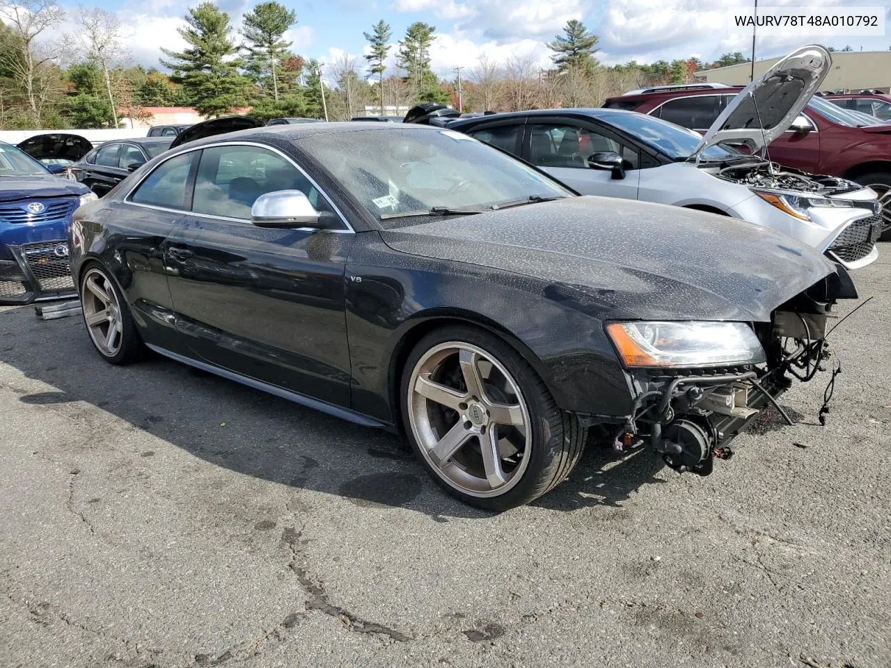 2008 Audi S5 Quattro VIN: WAURV78T48A010792 Lot: 78382224