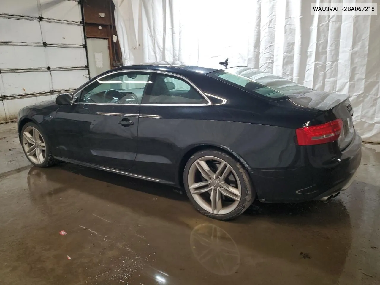 2011 Audi S5 Prestige VIN: WAU3VAFR2BA067218 Lot: 74098144