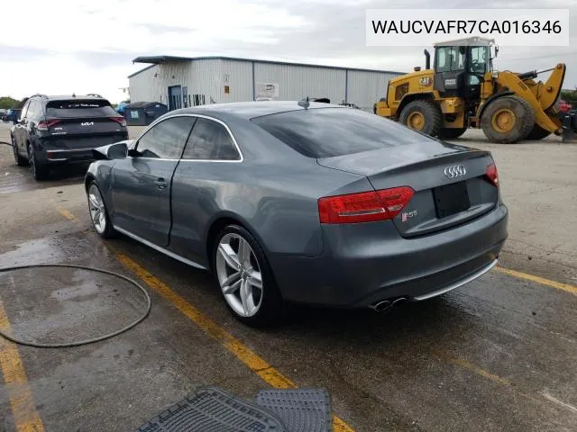 WAUCVAFR7CA016346 2012 Audi S5 Premium Plus