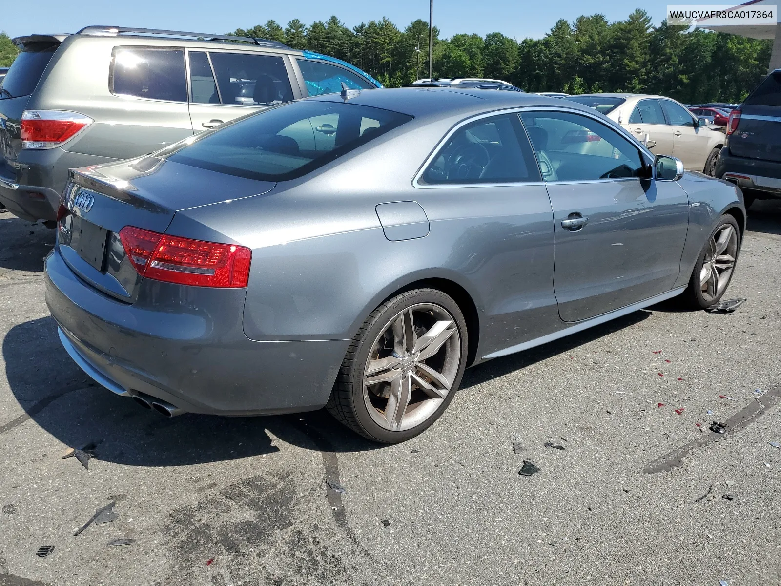 2012 Audi S5 Premium Plus VIN: WAUCVAFR3CA017364 Lot: 58129814