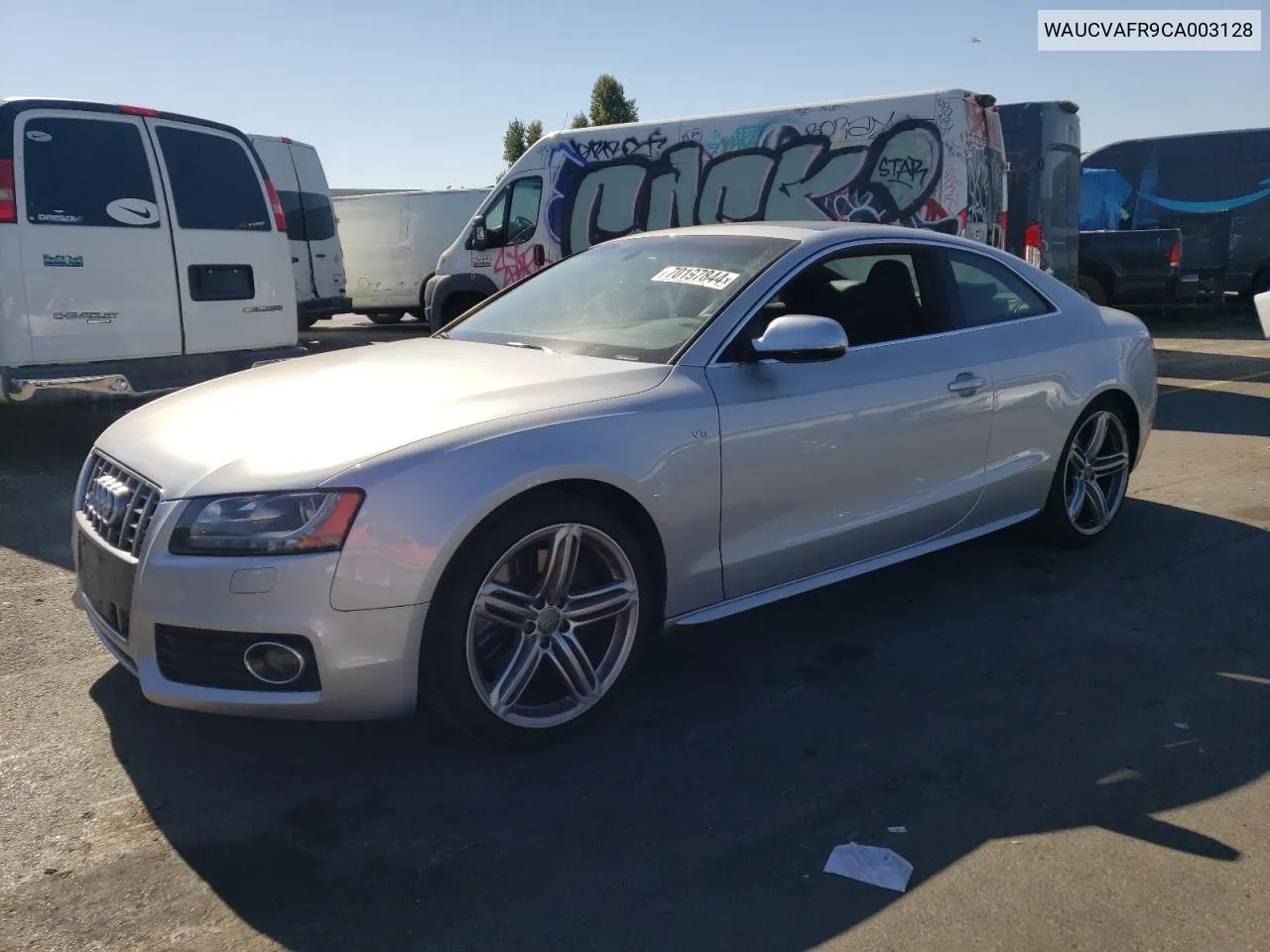 2012 Audi S5 Premium Plus VIN: WAUCVAFR9CA003128 Lot: 70197844