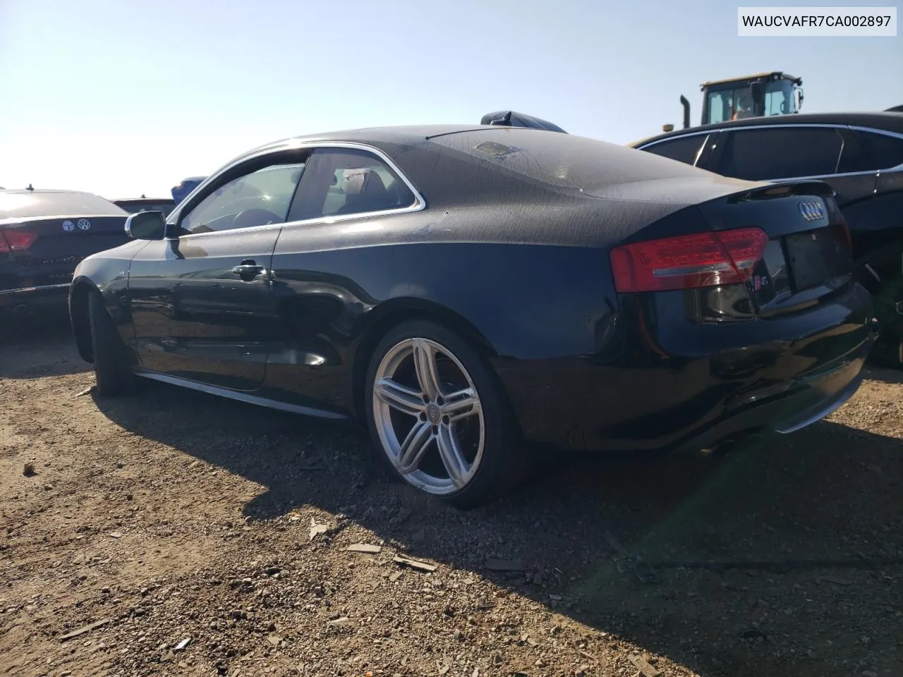 2012 Audi S5 Premium Plus VIN: WAUCVAFR7CA002897 Lot: 70797944