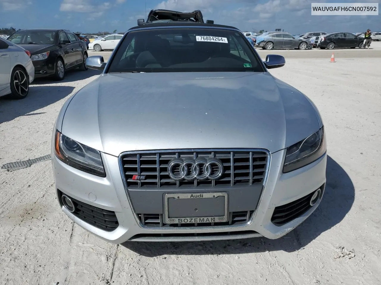 2012 Audi S5 Prestige VIN: WAUVGAFH6CN007592 Lot: 76804264